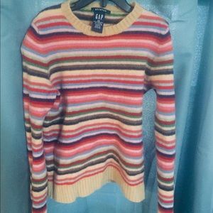 SOLD GAP Striped Lambswool Sweater XSmall